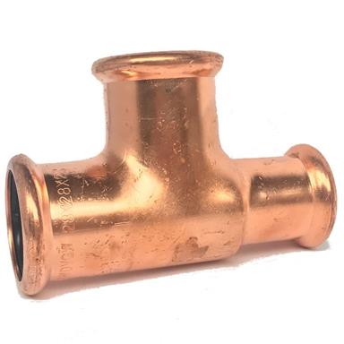 M-Press Copper 22x15x22mm Reducing Tee