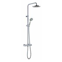 PFL Essence Asti Thermostatic Bar Shower w/ Diverter, 2 Outlets, Chrome, ASBSDRRHC