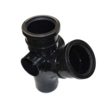 ST304 82MM POLYPIPE 135 DEGREE BRANCH BLACK