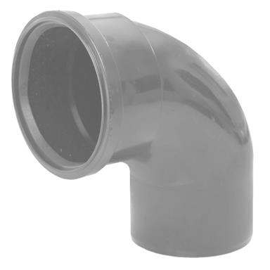 SB409 110MM POLYPIPE 92 DEGREE BEND GREY