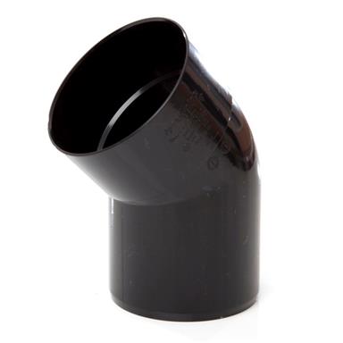 SB404 110MM POLYPIPE 135 DEGREE SOCKET/SPIGOT OFFSET BEND BLACK