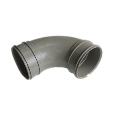 SWB22 110MM POLYPIPE 92 DEGREE DOUBLE SOCKET SOLVENT BEND S/GREY