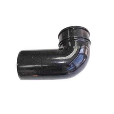 SWB47 110MM POLYPIPE 92 DEGREE SOLVENT SOCKET/SPIGOT BEND BLACK