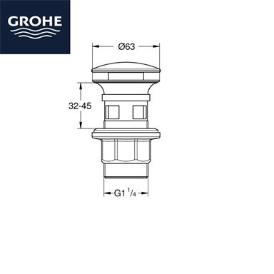 Донный клапан grohe 40824000